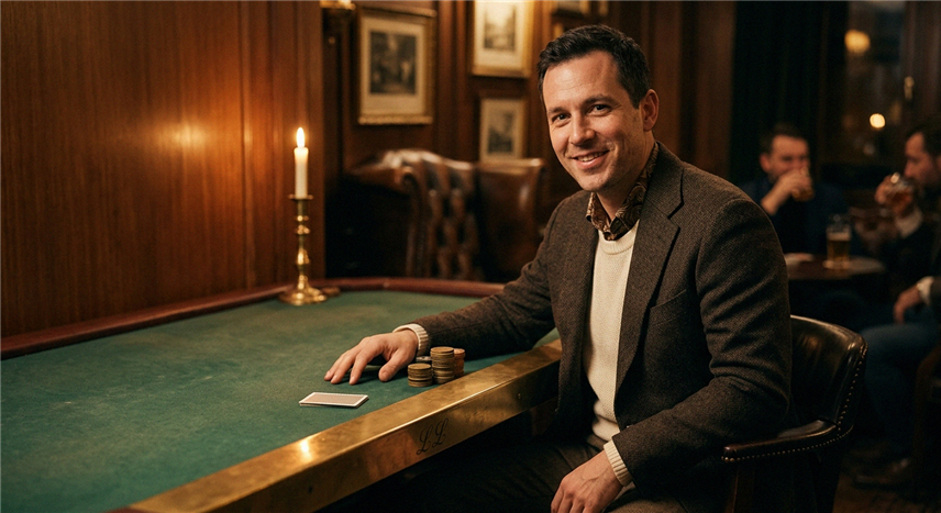 Spielchips und Karten auf grünem Casino-Tisch